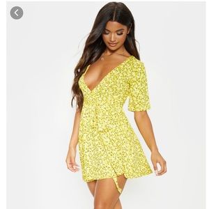 Yellow ditsy dress
